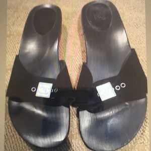 Authenticity Chanel Black Suede Clog sz 41